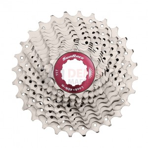 Кассета 11-k 11-30T SUN RACE RX11 алюминевый паук, Metallic Silver